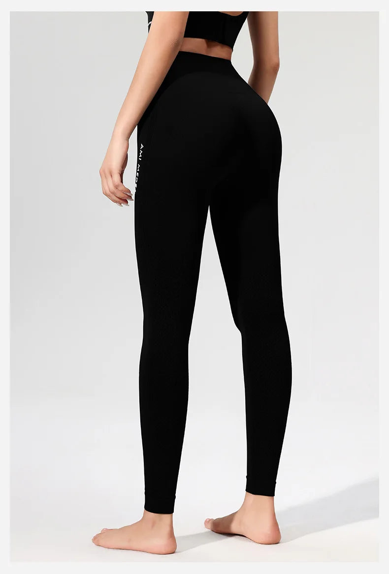 Pfirsich Lift Hüfte Hohe Taille Yogahose Damen Stretch Eng Trainingshose Laufen Sexy Fitnesshose
