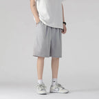 Herren-Sommer-Freizeithose in großen Größen, Strandhose, Laufhose, gerade kurze Hose, dünne Jogginghose, Freizeit-Loose-Shorts