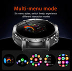 2026 Neue TANK Ultra 1400mAh Akku Militär Smartwatch 10ATM Wasserdicht Herzfrequenz Taktische LED Taschenlampe Herren Sportarmband