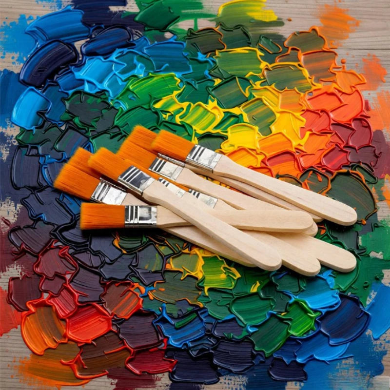 20pcs Small Nylon Bristle Oil Painting Brushes,BBQ Brush Large Medium Small Paint Brushes,Art Pen Brush Nylon Brushes,Tool Brush