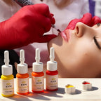 KVM 8 Farben 5ML Lippen-Tattoo-Tinte Microblading-Tinten Semi Permanent Make-up Pigment Tattoo-Tinte Body Art Lippenfarbe Tattoo Zubehör