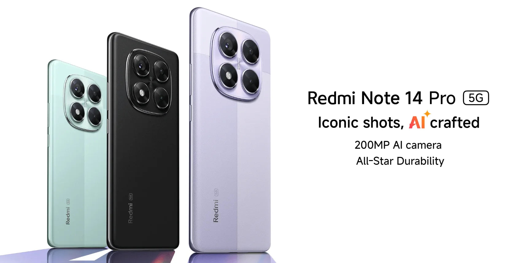 Xiaomi Redmi Note 14 Pro 5G NFC Smartphone MediaTek Dimension 7300-Ultra AMOLED Display 6,67 1,5 K 120 Hz 5110 mAh 200 MP Kamera