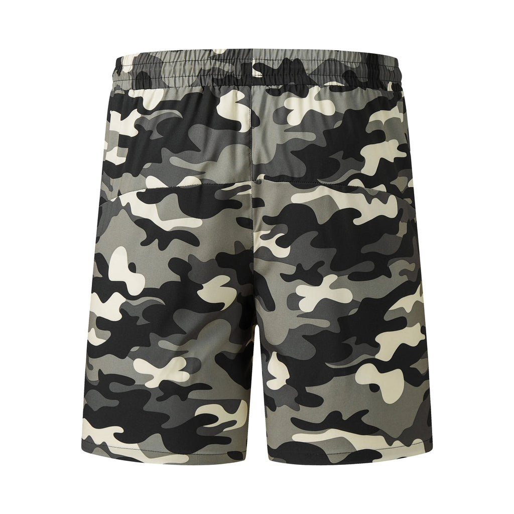 Herren-Shorts für sommerliches Fitnessstudio-Training, Laufen, Radfahren, schnell trocknend, atmungsaktiv, mit Kordelzug, Sporthose, Ausgeh-Outfit0428