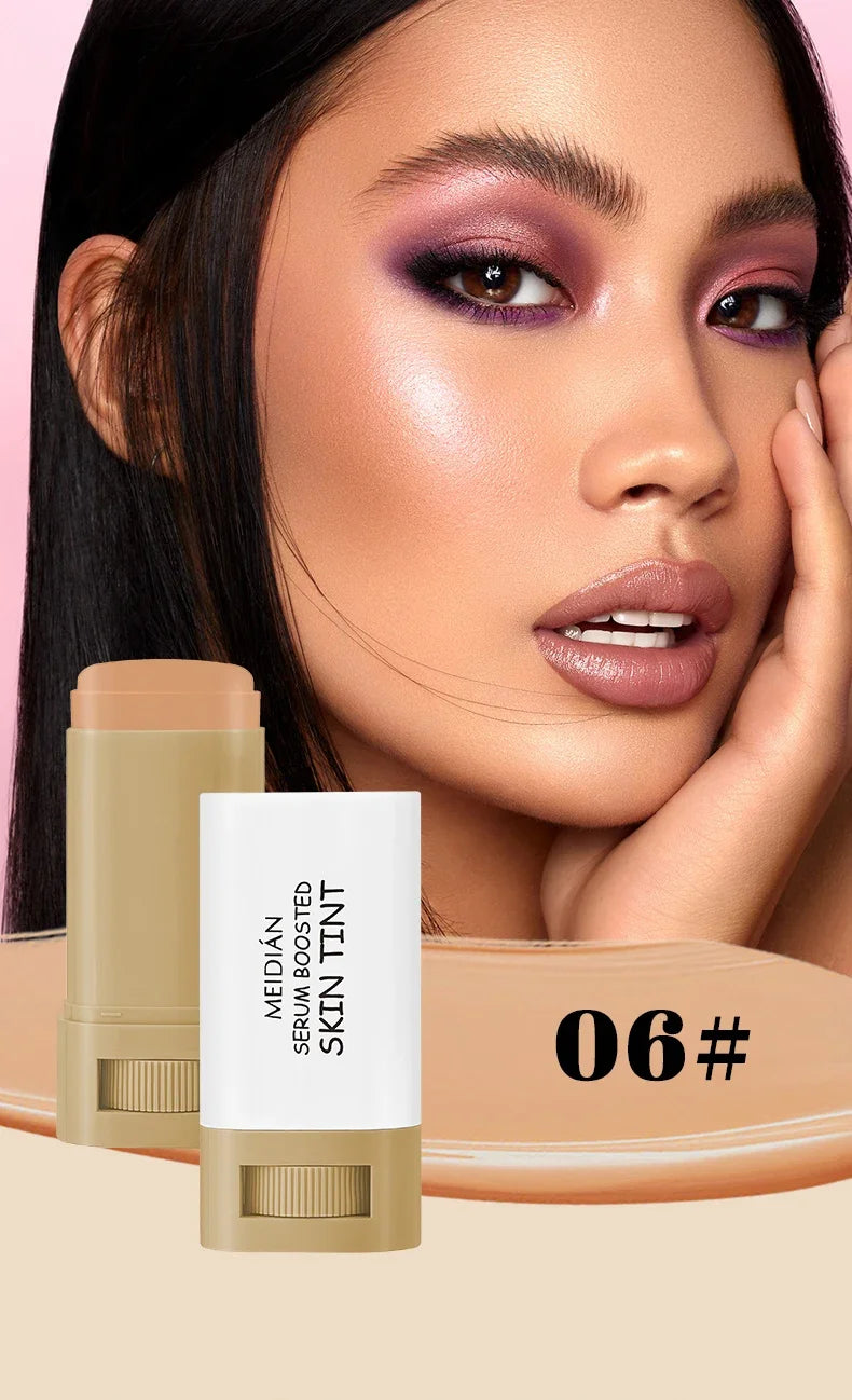 Bronze Foundation Stick Serum-verstärkte Hauttönung Seidige Textur Feuchtigkeitsspendende Deckkraft Concealer Base Ebenmäßiger Hautton Make-up