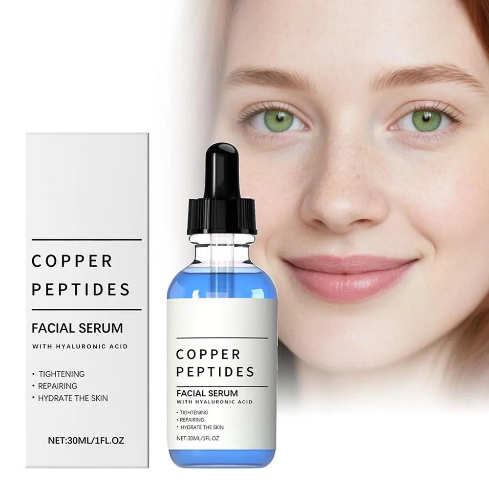 Kupferpeptid-Serum Anti-Falten-Entferner Antioxidans Hautstraffend Barriere-Reparatur Tiefe Hydration Hyaluronsäure-Gesichtsserum