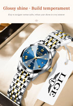 LIGE Elegant Ultrathin Nordic Simple Style Quartz Movement Women's Wristwatch Fashion Stainless Steel Bracelet Belt Woman Watch