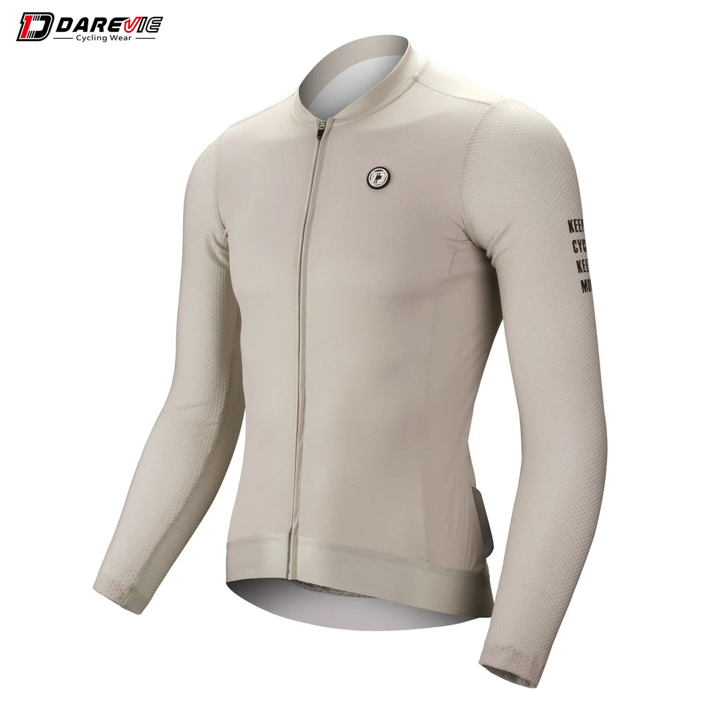 DAREVIE Radtrikot Kleine Größe SPF 50+ Trainingsniveau Herren Damen Langarm Radtrikot Atmungsaktives Herren Radtrikot