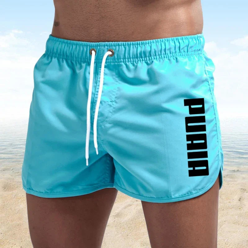 Neue heiße Sommer Badehosen Sport Fitnessstudio Laufshorts Herren Bademode Luxus Strandshorts Schnelltrocknende Herren-Badehosen Boardshorts