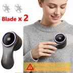 Elektrischer Fusselrasierer, Stoffrasierer, LCD-Display, USB wiederaufladbar, tragbarer Fusselentferner für Kleidung, Haarbälle Trimmer für Zuhause