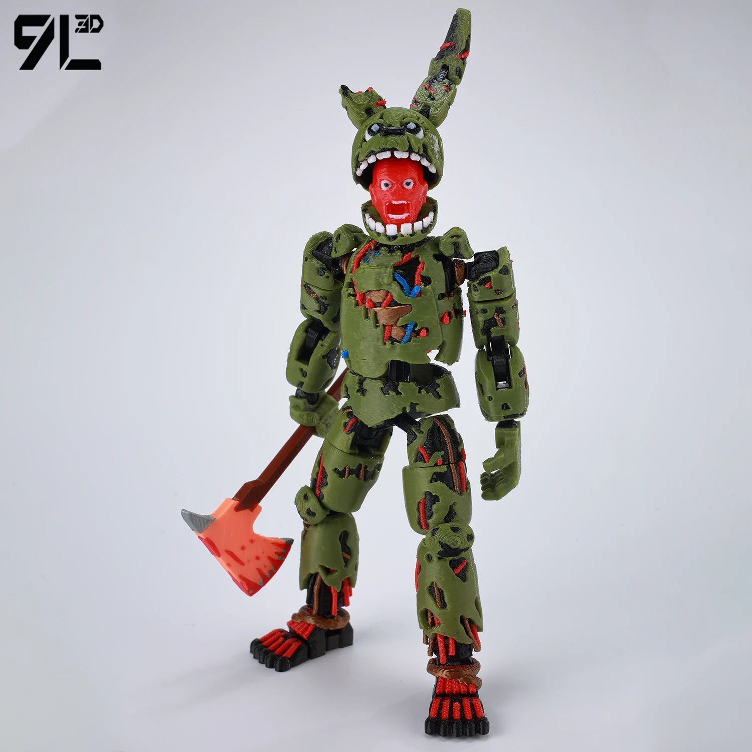 9L3D Gedruckte FNAF Freddy Fazbear's Pizza Springtrap Spielzeug Actionfiguren Anime Modell Lucky13 Dummy13 Titan13 Ornamente Geschenke
