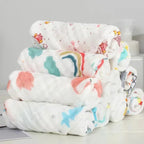 1/5 Stück Babygesichtshandtuch Musselin 6 Lagen Baumwolle Weiche Babytücher Taschentuch Baden Füttern Gesichtstuch Waschlappen Spucktuch