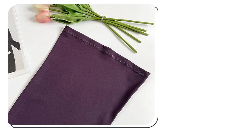 Damen High-Waist Schlag-Yogahosen Bequeme Pilates-Laufleggings Stylische Fitness-Sporthosen