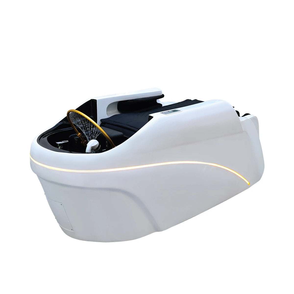 Salon Head Spa Shampoo Massagebett Kunstleder Kopftherapiebett Automatisches Massage-Shampoo-Stuhl Haar-Spa-Ausrüstung Langlebig