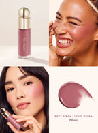 Rare Beauty Melting Cream Blush Make-up Matt Perlmutt Textur Glitzer Rouge Highlighter Hell nähren befeuchten Lipgloss