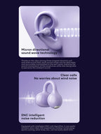 Lenovo LK6 Over-Ear Kabellose Bluetooth 5.4 Kopfhörer Klangqualität Rauschunterdrückung Ohrclip-Kopfhörer Lange Ausdauer Headsets