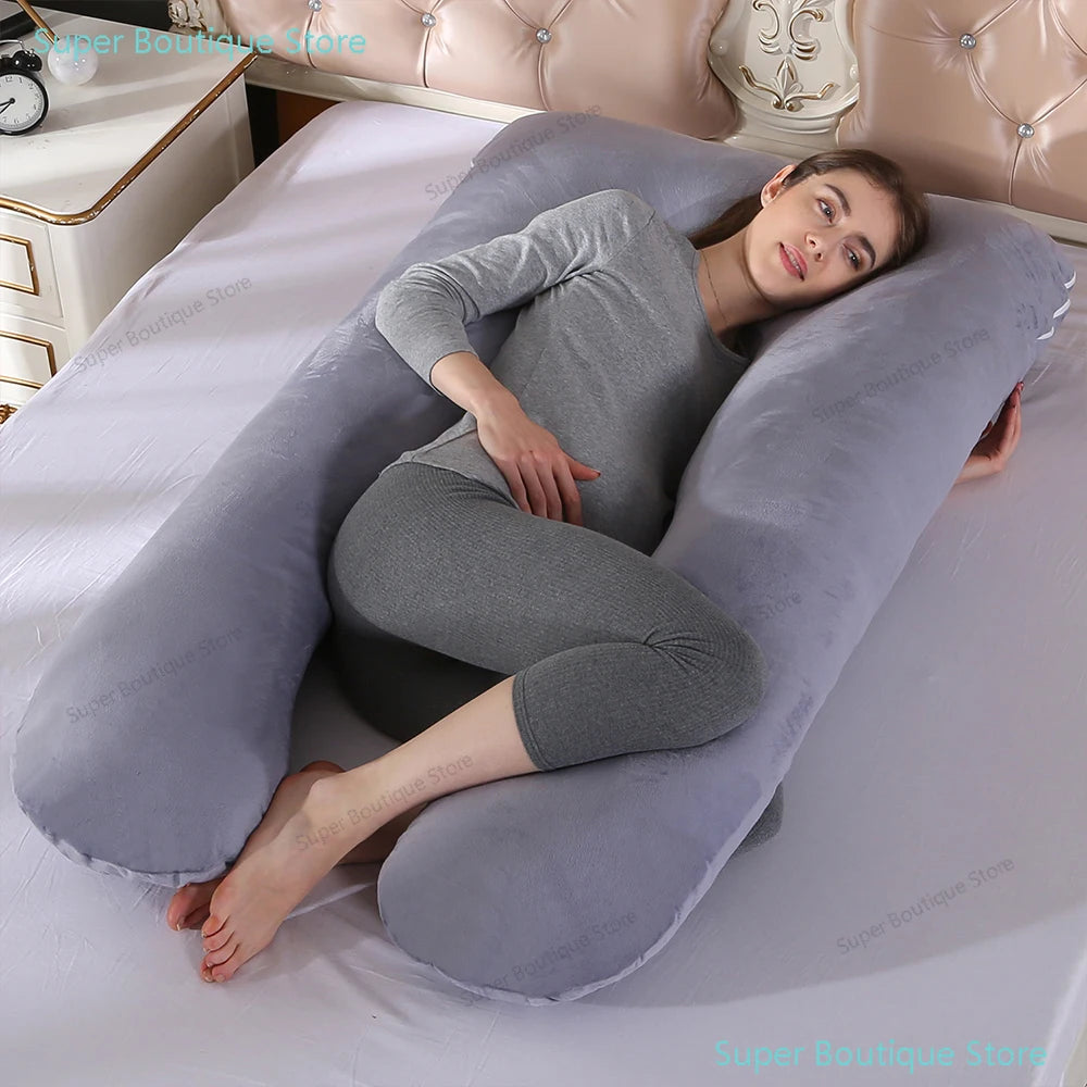 1,3 kg Baumwollkissen für Schwangere, Schwangerschaftskissen, Stillkissen, Kissen für Schwangerschaft und Stillzeit