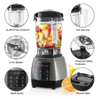 2000W Heavy Duty Grade Timer Blender Mixer Juicer Fruit Food Processor Ice Smoothies BPA Free 2L Jar