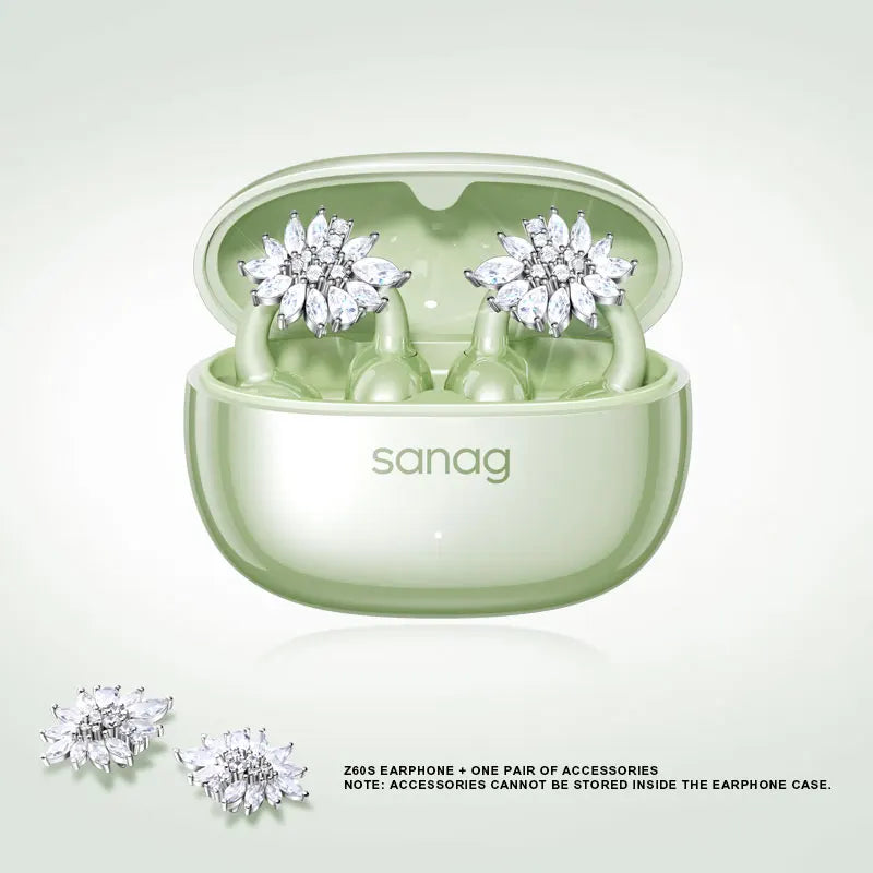 Sanag Z60S Ohrclip-Kopfhörer OWS HiFi-Sound Open-Ear-Ohrhörer Audífonos Bluetooth Kabellose Kopfhörer Flash-Sale Headset