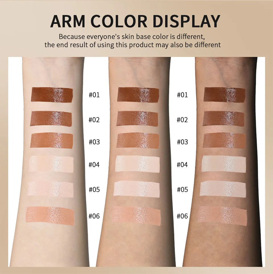 Bronze Foundation Stick Serum-verstärkte Hauttönung Seidige Textur Feuchtigkeitsspendende Deckkraft Concealer Base Ebenmäßiger Hautton Make-up