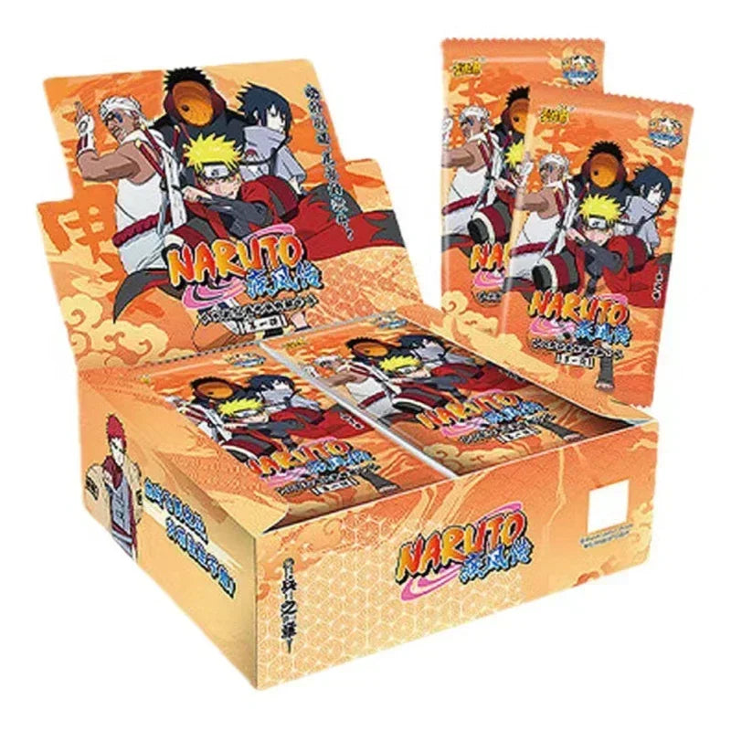 KAYOU Original Naruto-Kartenbox Anime-Figurenkarten-Boosterpack Sasuke-Sammelkarten-Spielzeug Weihnachtsgeburtstagsgeschenk für Kinder