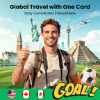 Fußballfans Reise-SIM-Karte USA Kanada Mexiko Europa Globale Daten Prepaid-SIM für Telefon Router Hotspot für internationale Reisen