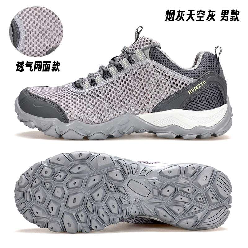HUMTTO Men Hiking Shoes Breathable Outdoor Sports Climbing Shoes hunting shoes women Trekking Sneakers ankle boots tennis shoes