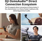 DJI Mic Mini Funkmikrofon (2 Sender + 1 Empfänger) / (1 Sender + 1 Empfänger) mit intelligenter Geräuschunterdrückung und hochwertiger Audioqualität