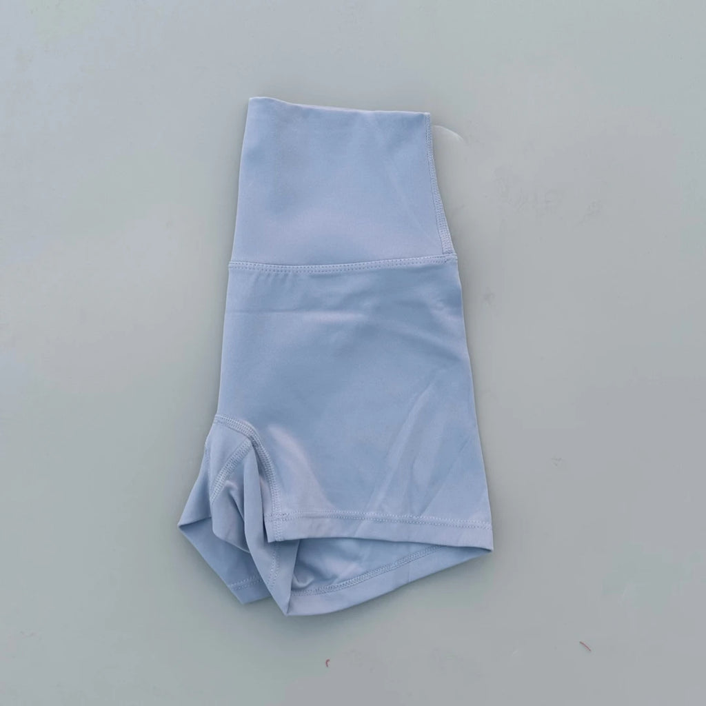 Sexy einfarbige Damen-Fitness-Sportshorts, hohe Taille, athletische Yoga-Shorts, Bein-Radfahren, umfassendes Training, Jogging, Squat-Proof