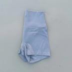Sexy einfarbige Damen-Fitness-Sportshorts, hohe Taille, athletische Yoga-Shorts, Bein-Radfahren, umfassendes Training, Jogging, Squat-Proof