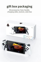M28 Retro Handheld-Videospielkonsole, 7,1-Zoll-Bildschirm, über 30 Emulatoren für PS2/PS1/PSP, 3D-Dual-Analog-Sticks [God of War Klassiker
