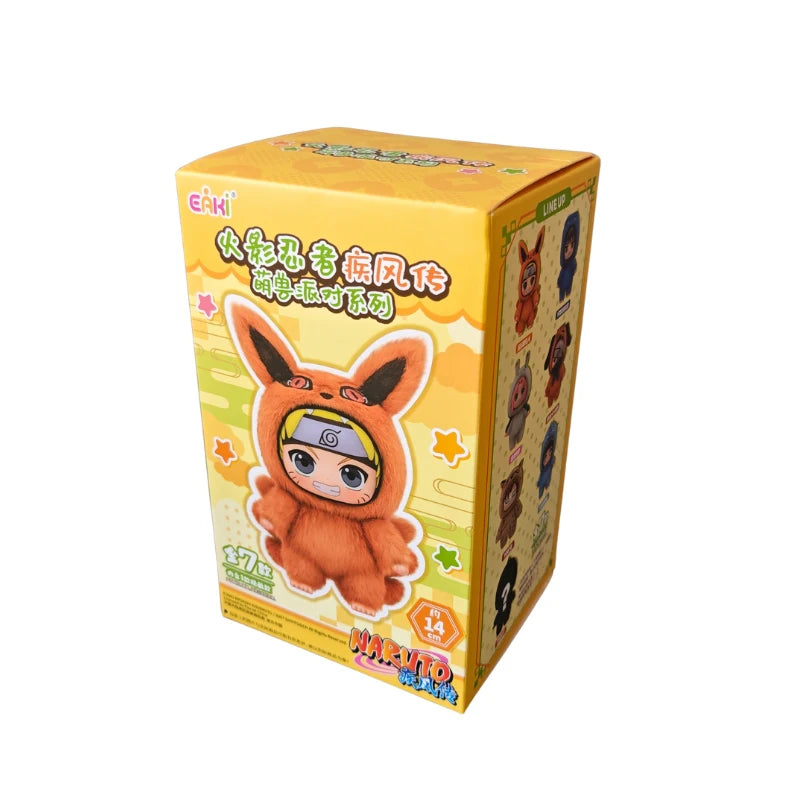 EAKI Naruto Blind Box Shippuden Naruto Uzumaki Sasuke Kakashi Party Serie Plüschpuppe Handgemachtes Ornament Spielzeugsammlung Geschenk