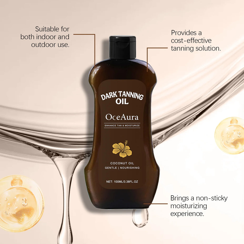 OceAura Bräunungsöl-Lotion Tiefenwirksam Feuchtigkeitsspendend Nährend Hautverjüngend Langanhaltende Bräune Leicht Nicht Fettend Bräunungsöl