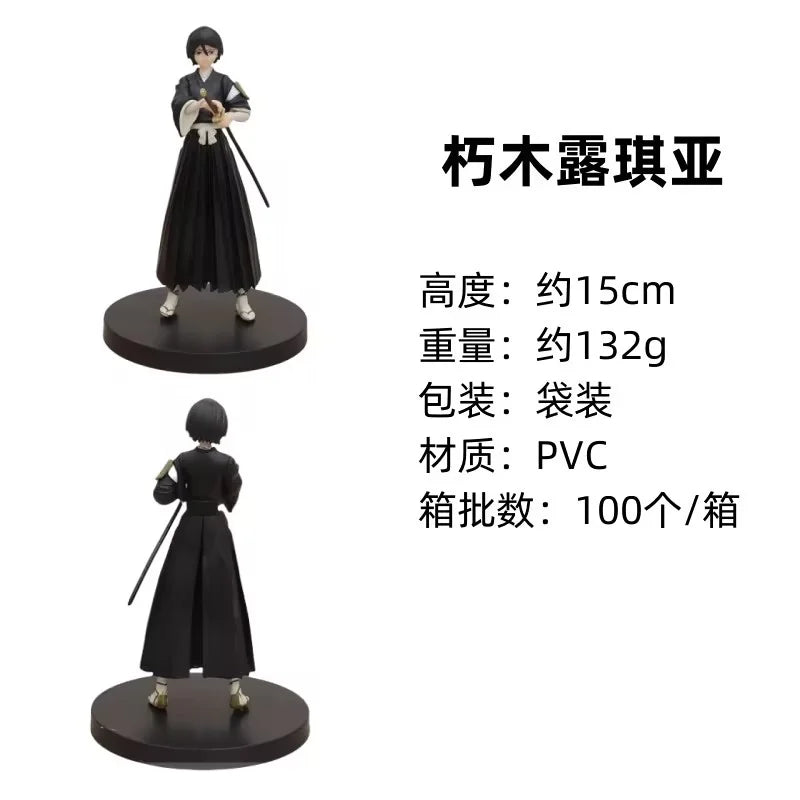 18,5 cm Anime BLEACH Kuchiki Rukia Actionfigur Sammlermodell Spielzeug Japanische Puppen Desktop Dekorationen PVC Stehfiguren