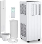 3-in-1 9000 BTU Portable Air Conditioner,Efficient Cooling,Dehumidifier 42L/day,Fan 2 Speed,Digital Display,Remote Control