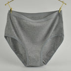 Weiche Baumwollhöschen mit hoher Taille Unterwäsche für Damen Atmungsaktive Übergröße Damen Slips Weibliche Dessous Unterhosen Höschen Gestreift
