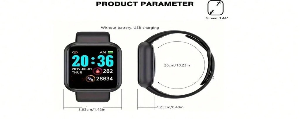Multifunktionale Smartwatch für Damen und Herren, Bluetooth-verbunden, Telefon, Musik-Player, Fitness-Sportarmband, Schlafmonitor D13 Smartwatch