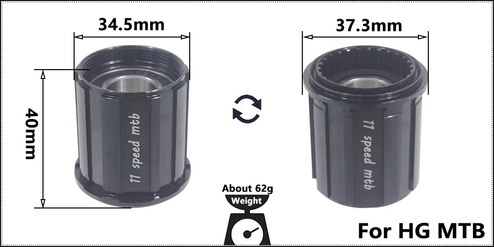 Fahrrad Micro Spline Freilauf MTB Rennrad Naben Konverter Endkappe Adapter 11/12 Fach MS HG DT Nabenkörper Treiber für XD DT240/350