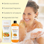 100ml Kaki-Duschgel, Peeling-Duschgel, Feuchtigkeit spendend, Haut reinigend, glatt, weich, Körpergeruch-Entferner, Badeprodukte
