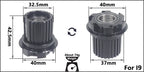 Fahrrad Micro Spline Freilauf MTB Rennrad Naben Konverter Endkappe Adapter 11/12 Fach MS HG DT Nabenkörper Treiber für XD DT240/350