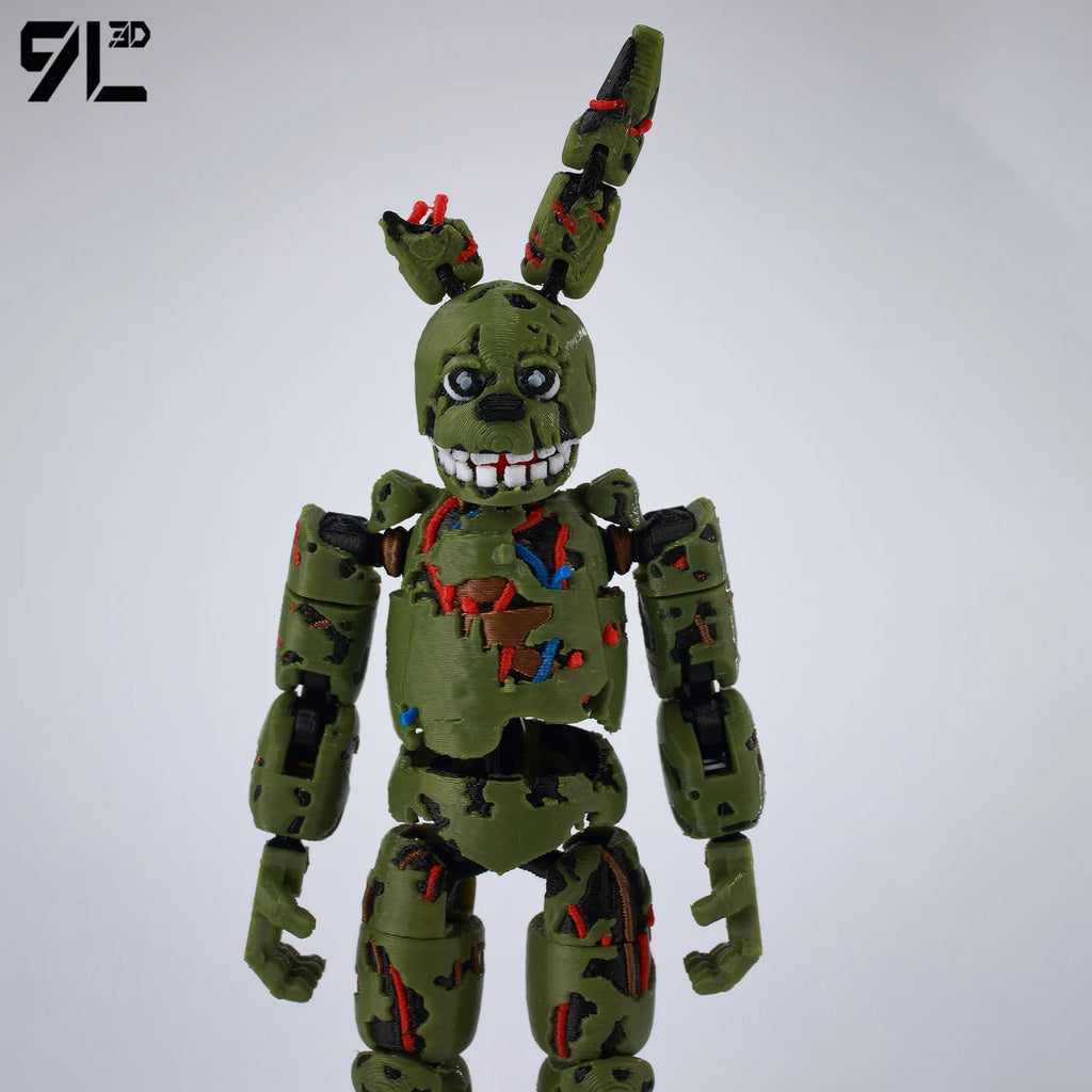 9L3D Gedruckte FNAF Freddy Fazbear's Pizza Springtrap Spielzeug Actionfiguren Anime Modell Lucky13 Dummy13 Titan13 Ornamente Geschenke