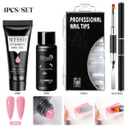 24-teiliges Set 20ml Poly Nail Extension Gel Kit Mini-UV-Lampe Versiegelung mit Basislack Überlack Professionelles Poly-UV-Nagelgel-Kit Starter-Kit