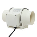 220V Abluftventilator, leiser Inline-Lüfter Abluftventilator für Küche/Bad/Nasszelle, 2600 U/min