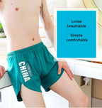 Fashion Locker Herrenunterwäsche 100% Baumwolle Weiche Mittelbund-Boxershorts Atmungsaktive Unterhosen Jungen Große Größen Boxershorts Schlafanzug