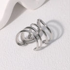 LATS Edelstahl Goldfarbene Ringe für Damen und Herren 2024 Farbecht Beliebte Party Personalisierte Überzogene Charms Schmuck Geschenke
