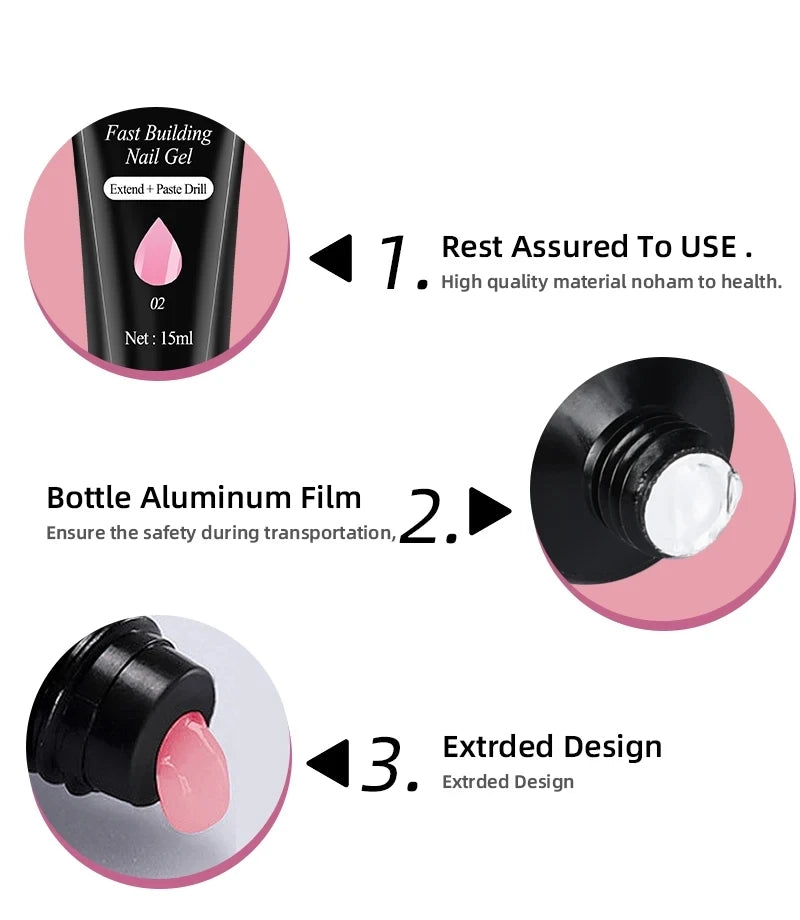 Nagelgellack-Kit mit LED-Nagellampe Semi-Permanent 27 Farben Soak Off Base & Top Coat Nagellack Maniküre-Set für Nagelstudio-Kit