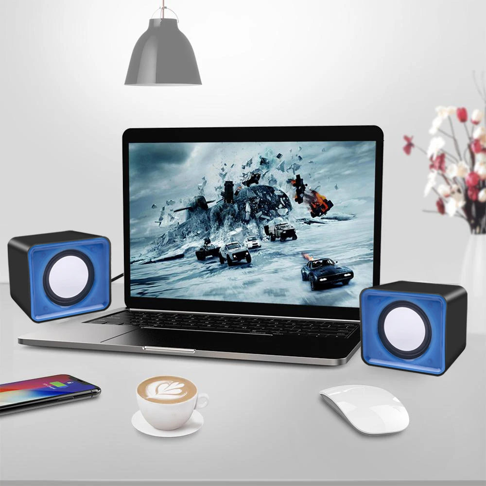 PC-Lautsprecher Für Computer Laptop Notebook Desktop Lautsprecher Mini-Soundbox Musik-Bocina Säulen-Akustik Lautsprechersystem