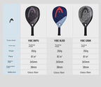 HEAD 2025 NEU Tennis-Padel-Schläger VIBE Serie Carbonfaser Eva Memory Flex Schaumstoffkern Padel-Tennisschläger Leichtgewicht