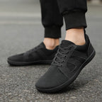 FANCYLEE Klassische Damen GAT Barfuß-Sneaker Retro Wildleder Minimalistische Walkingschuhe Weite Passform Zero Drop Freizeitschuhe Größe 36-41