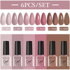 LILYCUTE Nagelgel-Politur-Set, Rosa Grün, Frühling, DIY-Nagelkunst-Design, lang anhaltend, Soak Off UV Gel, Maniküre, Malgel, Vernis-Kit