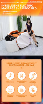 Luxuriöses elektrisches Massage-Kopfhaut-Therapie-Haarwaschbecken für Friseursalons